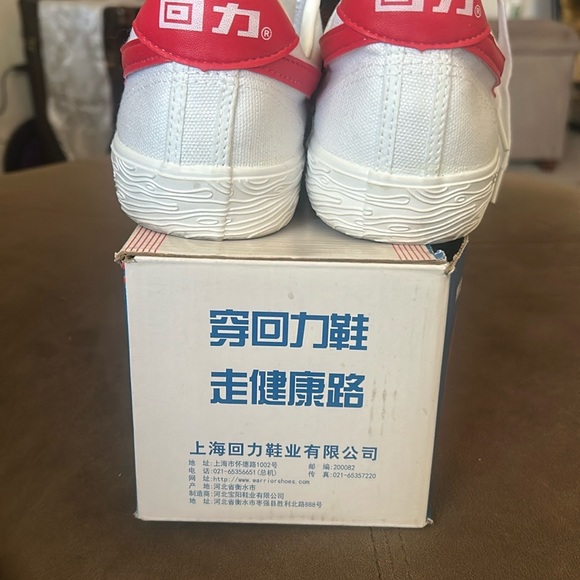 White and Red Athletic Shoes - Picture 5 of 6